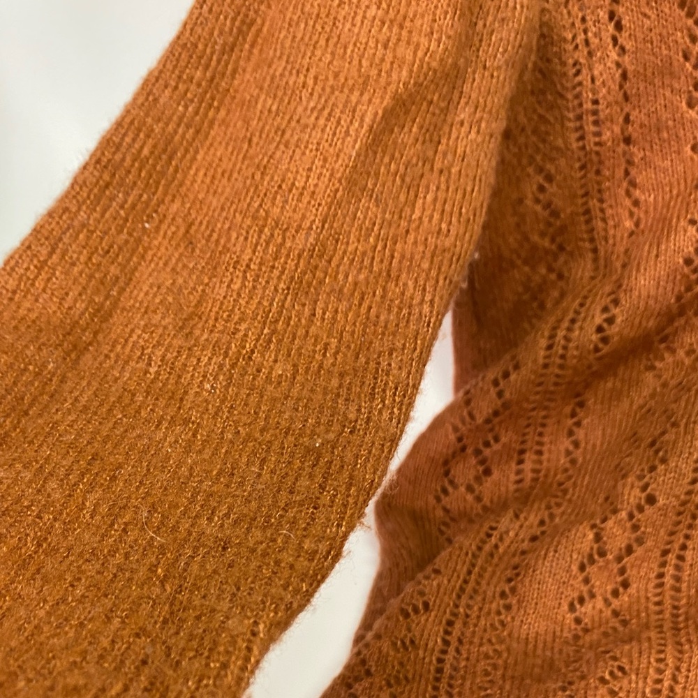 Rust Color Lightweight Granny Cardigan - Picture 5 of 5